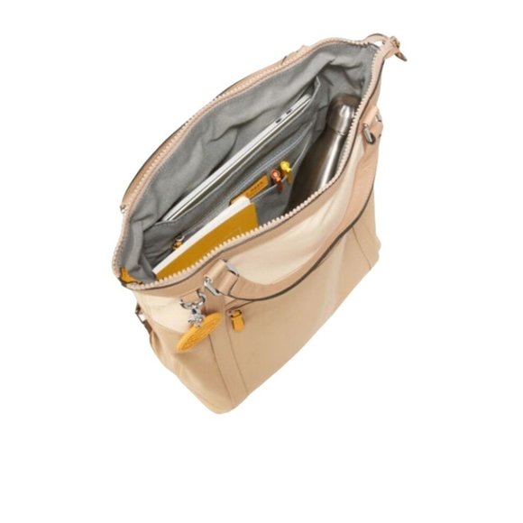 Cole Haan Nylon Convertible Backpack Beige - Picture 6 of 16